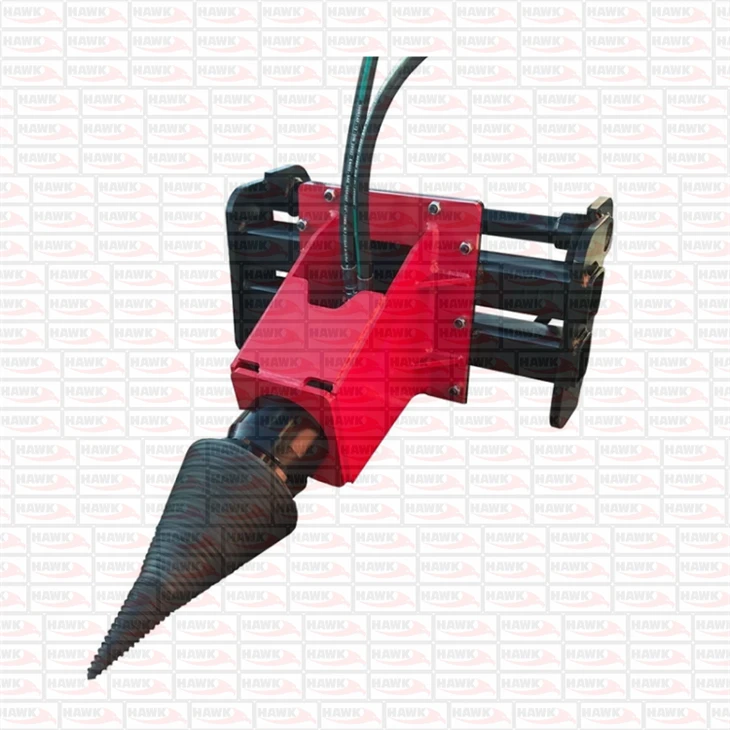 Excavator Splitting Attachment Log Cone Splitter