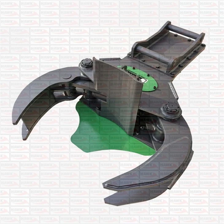 Excavator Hydraulic Tree Shear With Fixed Rotator